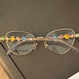 New Swarovski Women's Glasses with Gold Frame & multi colored Accents
Ship asap